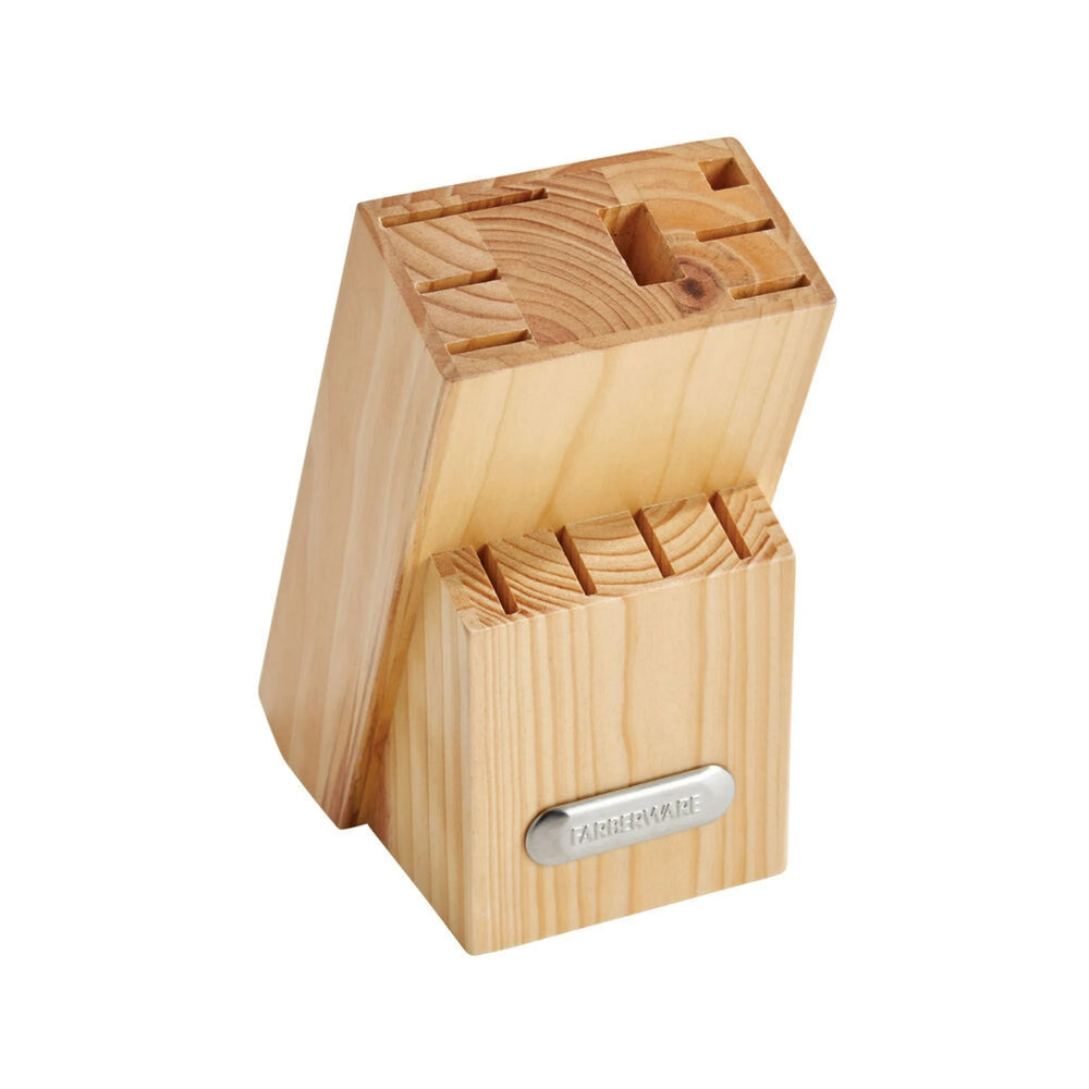 Bloque cuchillos Triple Remache de 12 Piezas blanco
