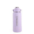 Botella Térmica doble Pared Acero Inoxidable 946ml con boquilla y funda silicona lila – Mantiene Bebidas Frías y Calientes