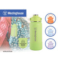 Botella Térmica doble Pared Acero Inoxidable 946ml con boquilla y funda silicona lila – Mantiene Bebidas Frías y Calientes