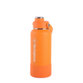 Botella Térmica doble Pared Acero Inoxidable 946ml con boquilla y funda silicona naranja – Mantiene Bebidas Frías y Calientes
