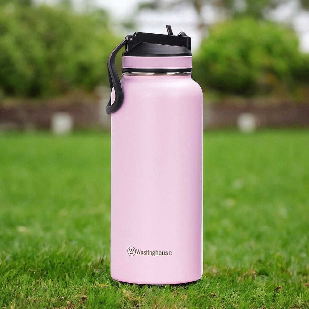 Botella insulada doble pared acero 946ml rosado