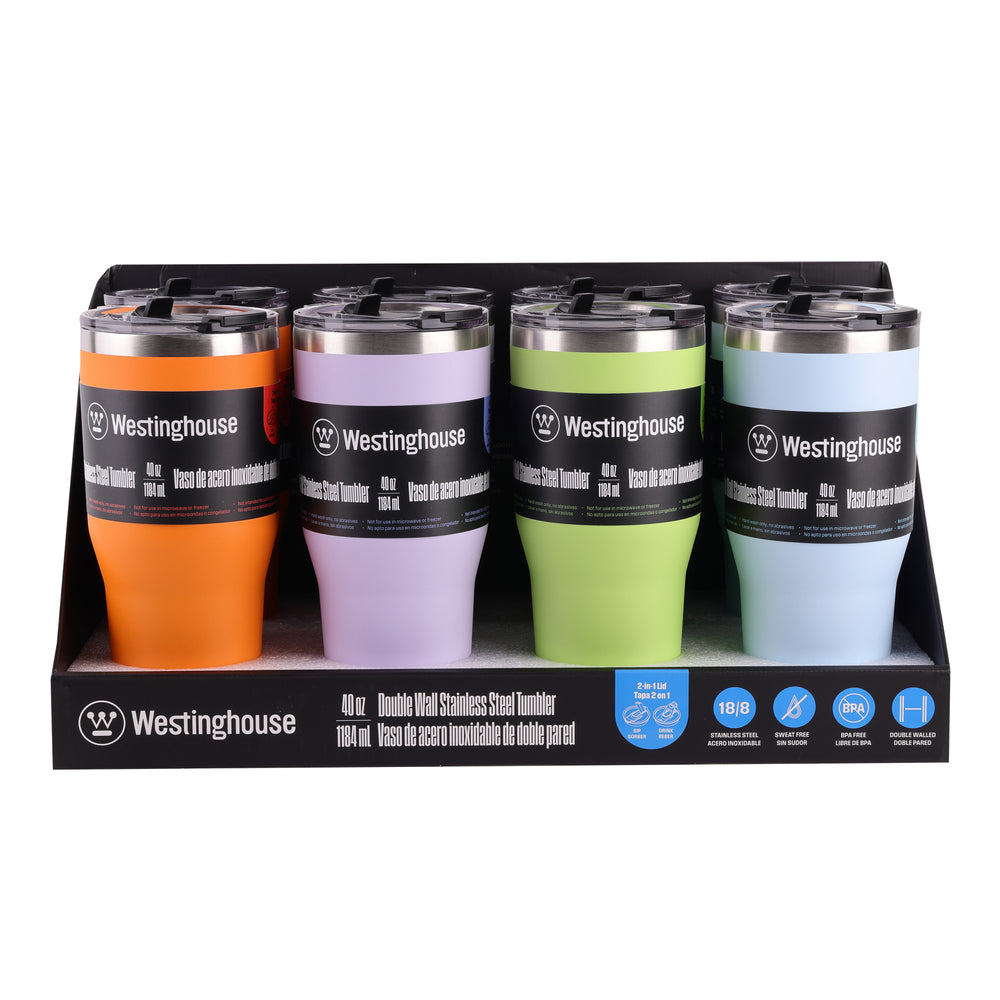 Botella térmica doble pared acero inoxidable 1184 ml verde · mantiene bebidas frías y calientes