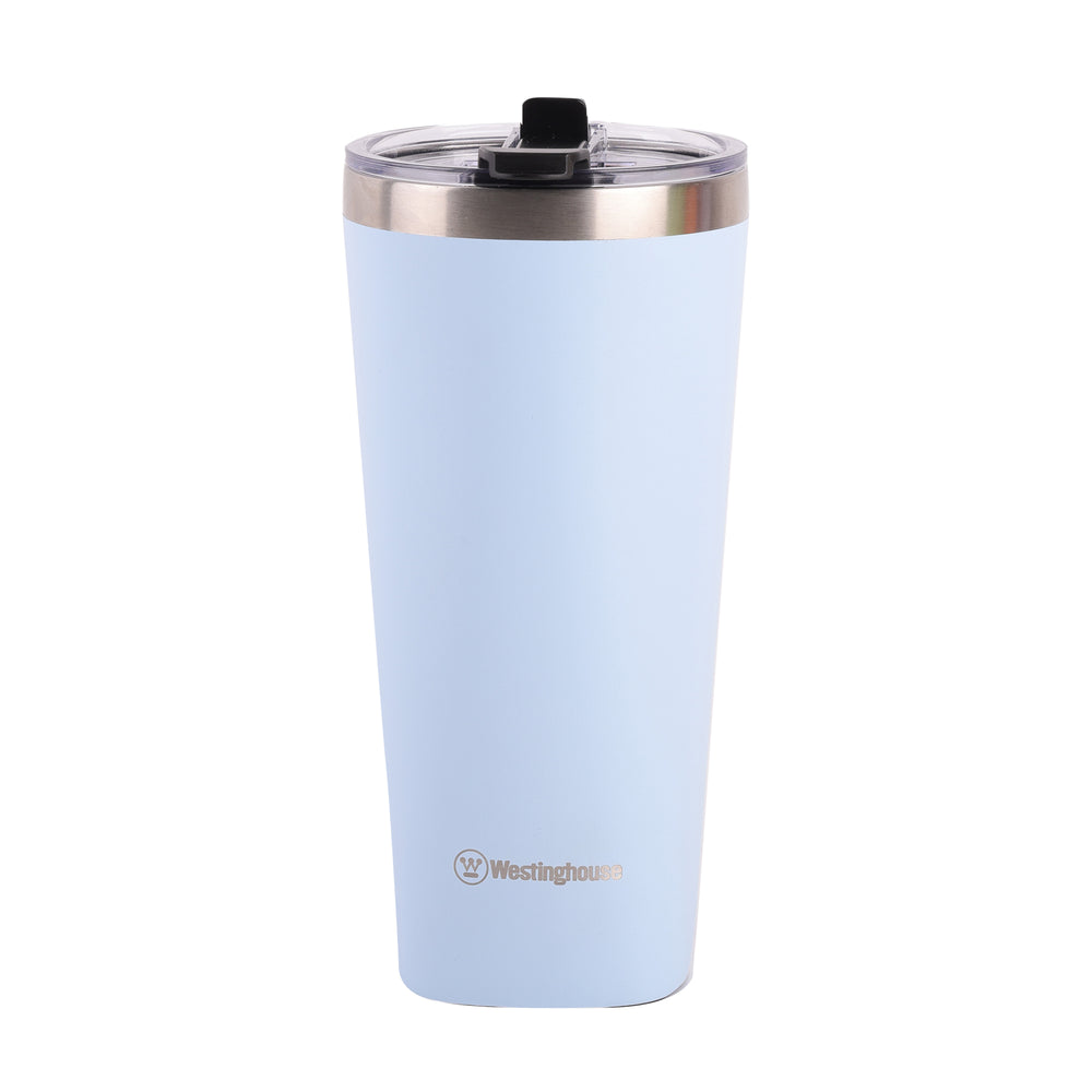 Botella térmica doble pared acero inoxidable 740 ml celeste · mantiene bebidas frías y calientes