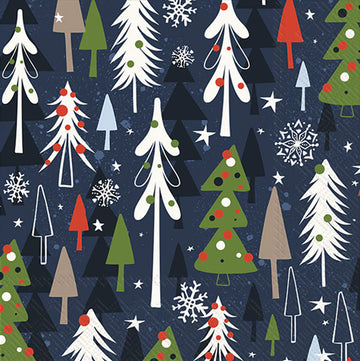 Set x 20 servilletas Christmas Forest cocktail de papel
