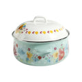 Cacerola Olla Holandesa de Acero Esmaltado 3.8 L Breezy Blossom – Floral Country y Tapa