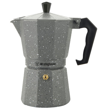 Cafetera Moka italiana 6 tazas marmol - Espresso Clásico en Casa