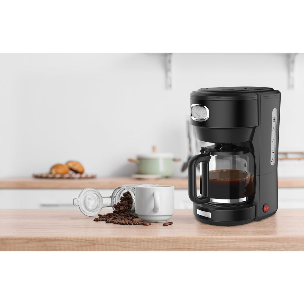 Cafetera retro negro 1.25 ltrs