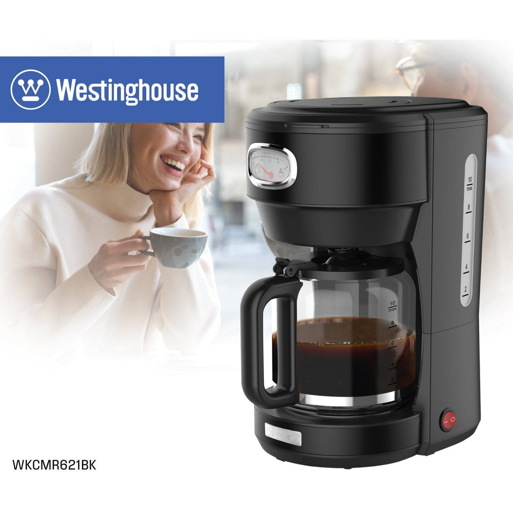 Cafetera retro negro 1.25 ltrs