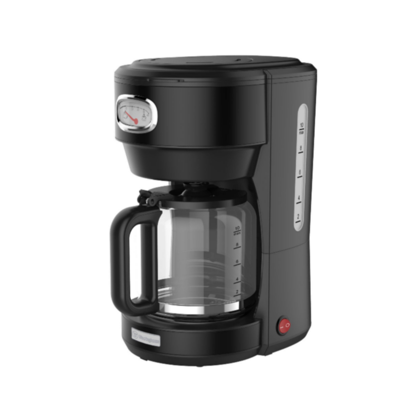 Cafetera retro negro 1.25 ltrs