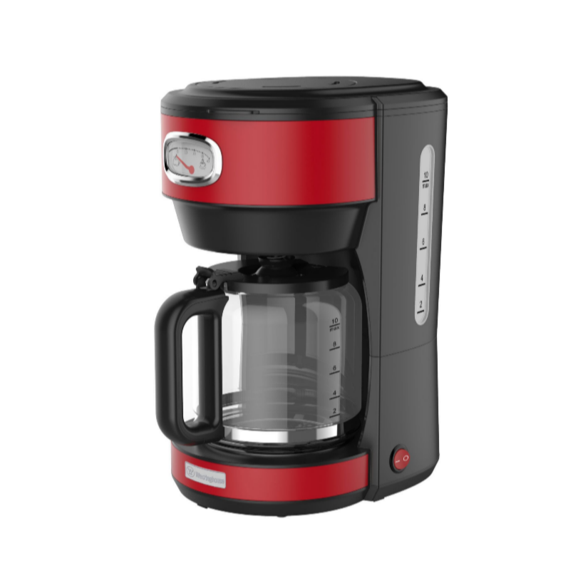 Cafetera retro roja 1.25 ltrs