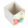 Caja Organizadora de Especias/Té con 6 Cajones Flea Market – Madera y Cerámica Decorada