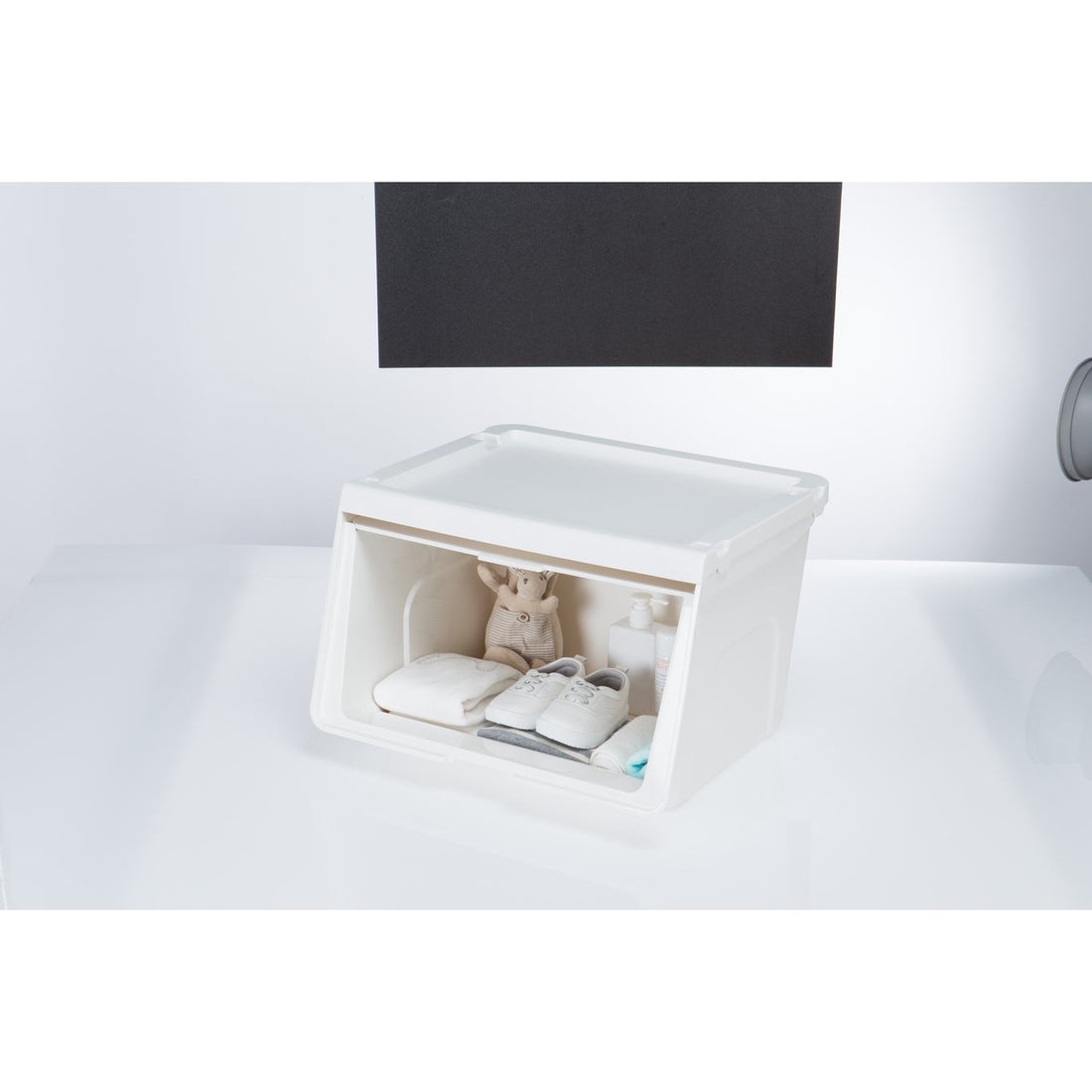 Caja deslizante Roomax living M 34 litros marfil