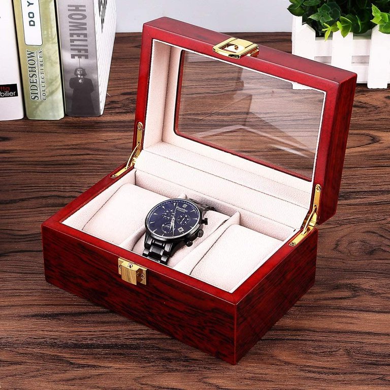Caja organizadora 3 relojes Premium