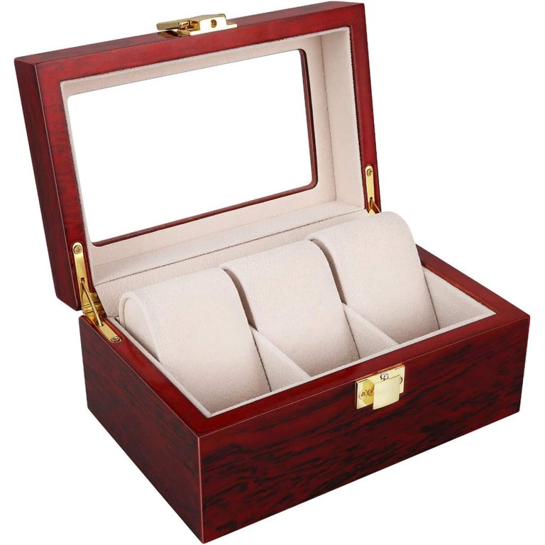 Caja organizadora 3 relojes Premium