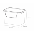 Caja organizadora Living box L 18 litros gris