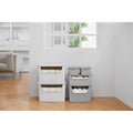 Caja organizadora Living box L 18 litros marfil