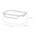 Caja organizadora Living box M 11 litros gris