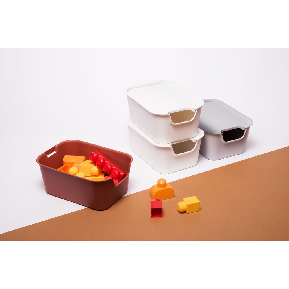 Caja organizadora Living box S 3 litros gris
