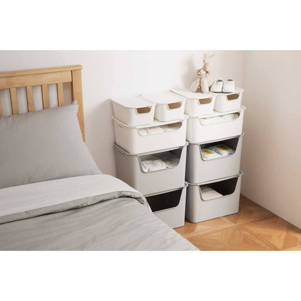 Caja organizadora Living box S 3 litros gris