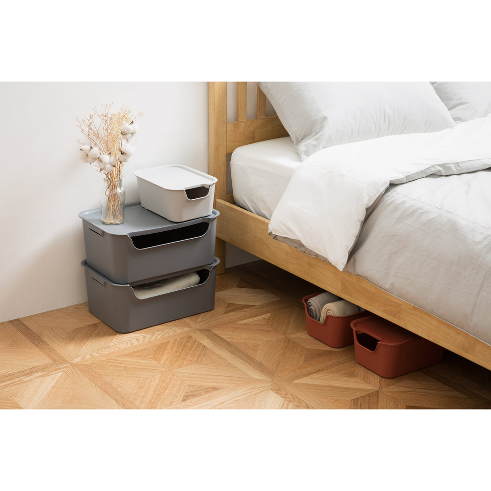 Caja organizadora Living box S 3 litros gris