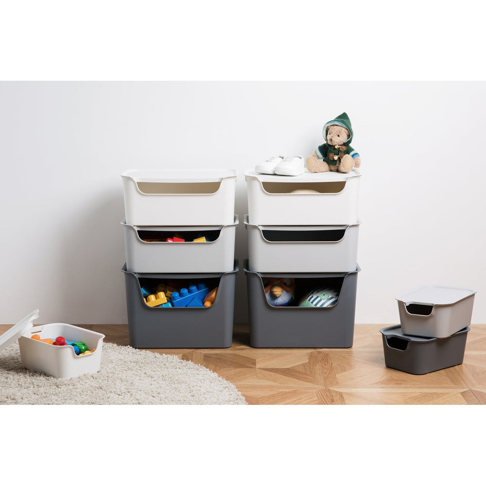 Caja organizadora Living box S 3 litros gris