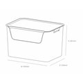 Caja organizadora Living box XL 30 litros gris