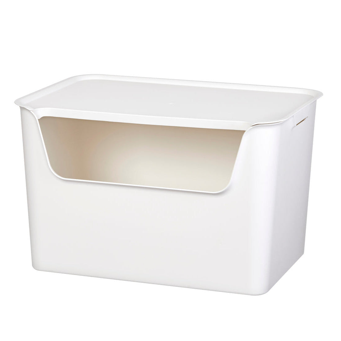 Caja organizadora Living box XL 30 litros marfil