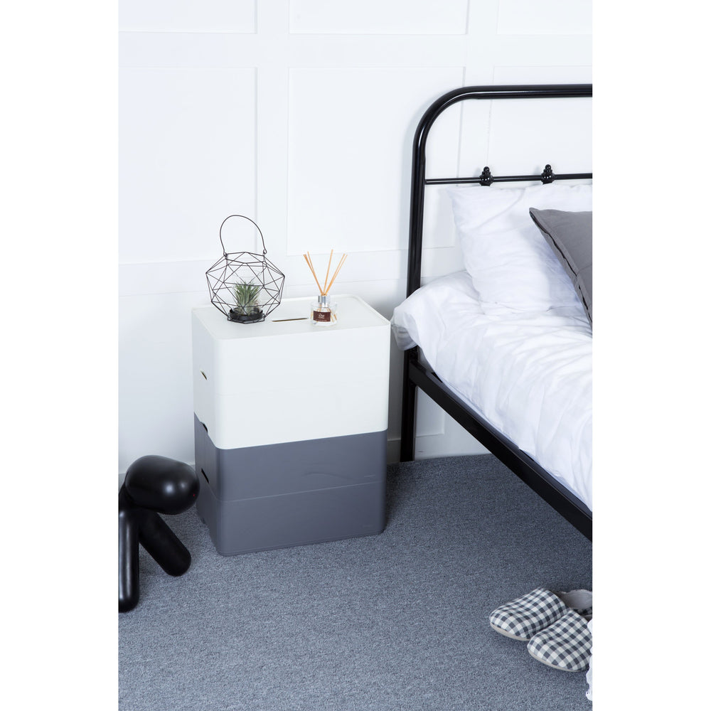 Caja organizadora Myroom Opera c/tapa L gris