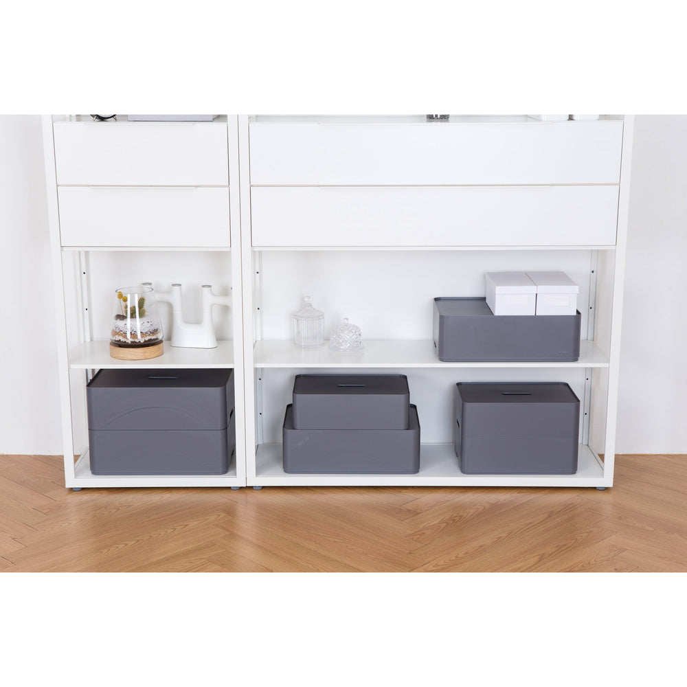 Caja organizadora Myroom Opera c/tapa L gris