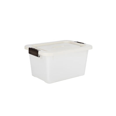 Caja organizadora Prime living box 17 litros humo