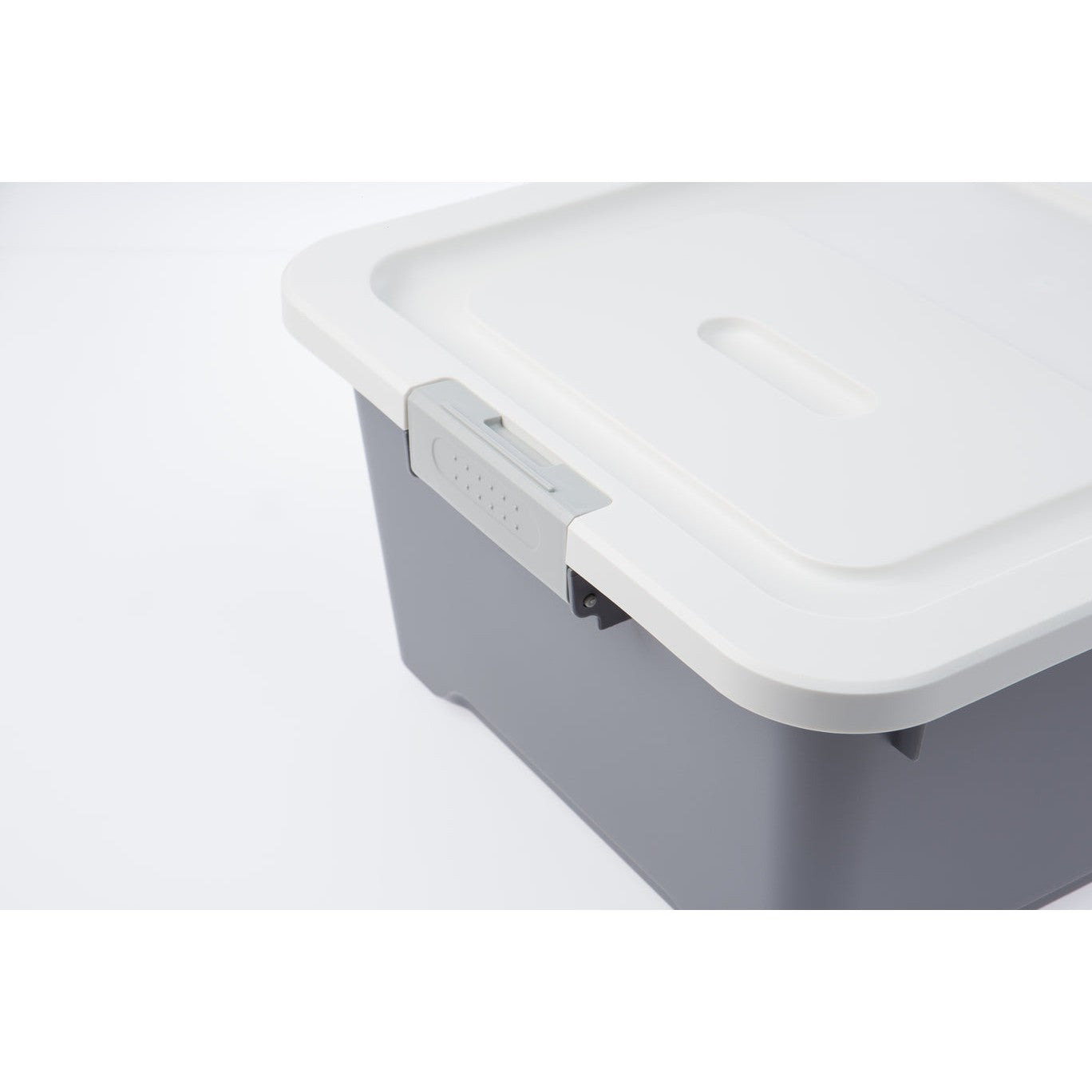 Caja organizadora Prime living box 37 litros gris