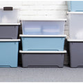 Caja organizadora Prime living box 37 litros gris