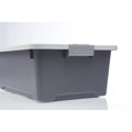 Caja organizadora Prime living box 67 litros gris