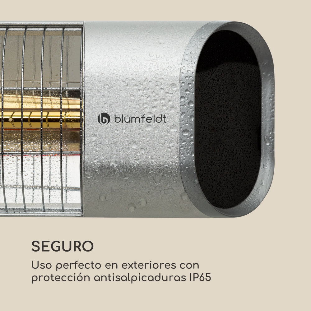 Calentador infrarrojo Blumfeldt 2000 W de piso o pared para terraza - foto 14