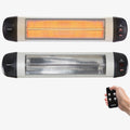 Calentador Infrarrojo de Pared 2500W con Control Remoto - 3 niveles potencia y Temporizador