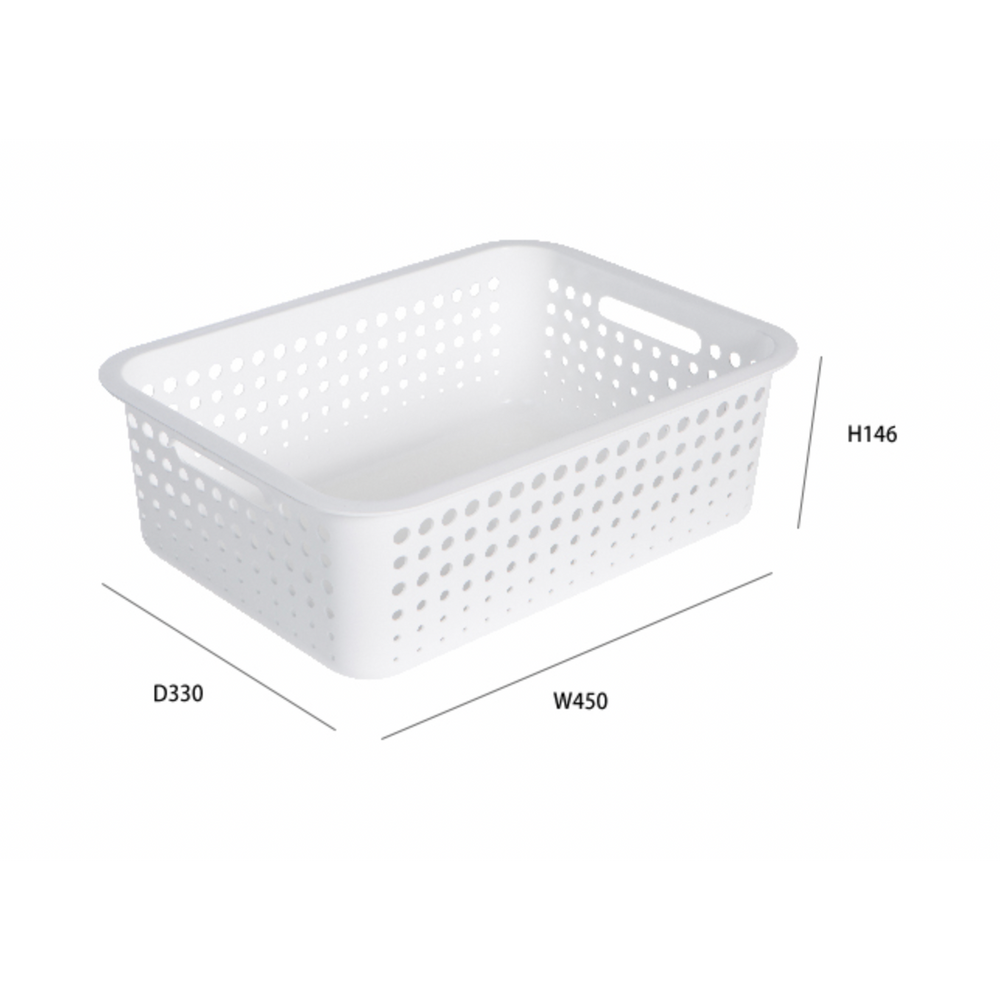 Canasta Myroom i Basket M 16.5 litros blanco