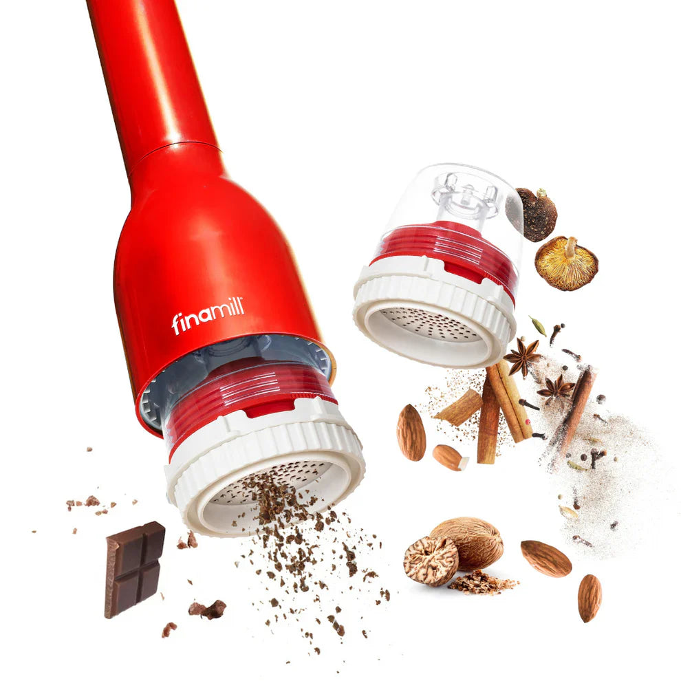 Cápsula porta especias Finapod Classic Ralladora - Para Especias Duras, Frutos Secos y Chocolate