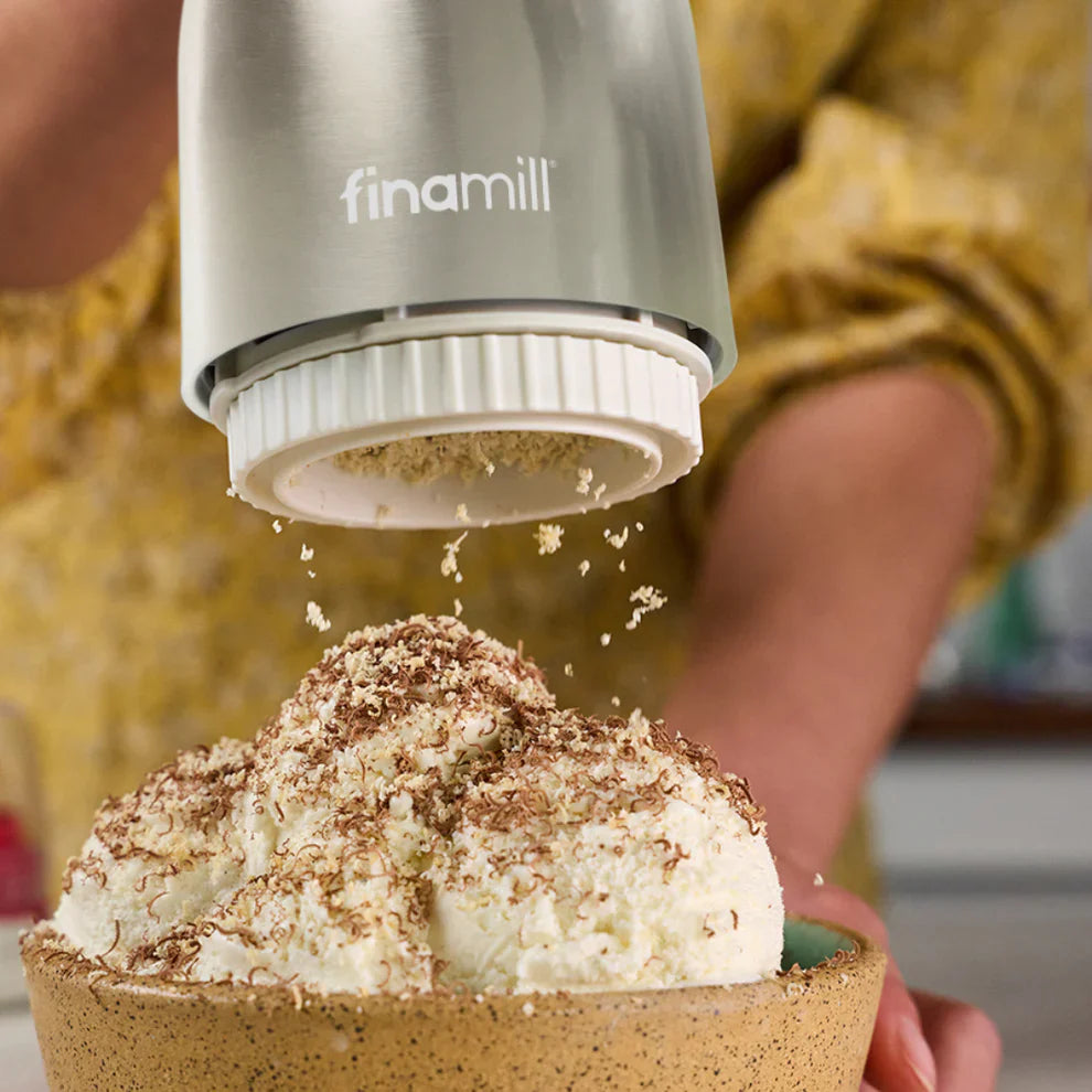 Cápsula porta especias Finapod Classic Ralladora - Para Especias Duras, Frutos Secos y Chocolate