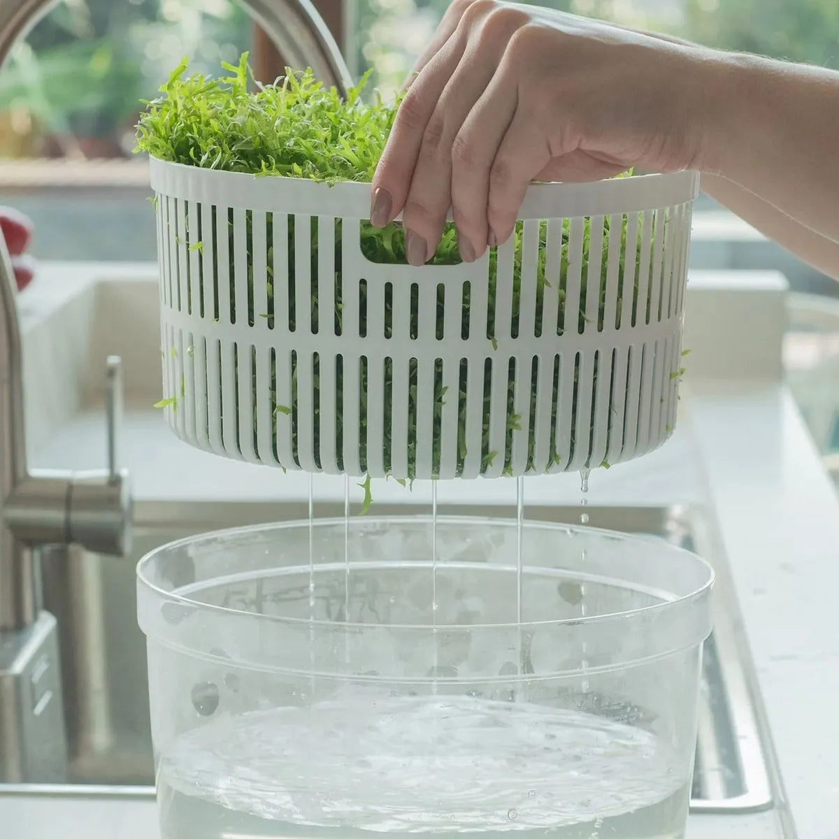 Centrifugador y conservador vegetales Clear Fresh 5.5L natural