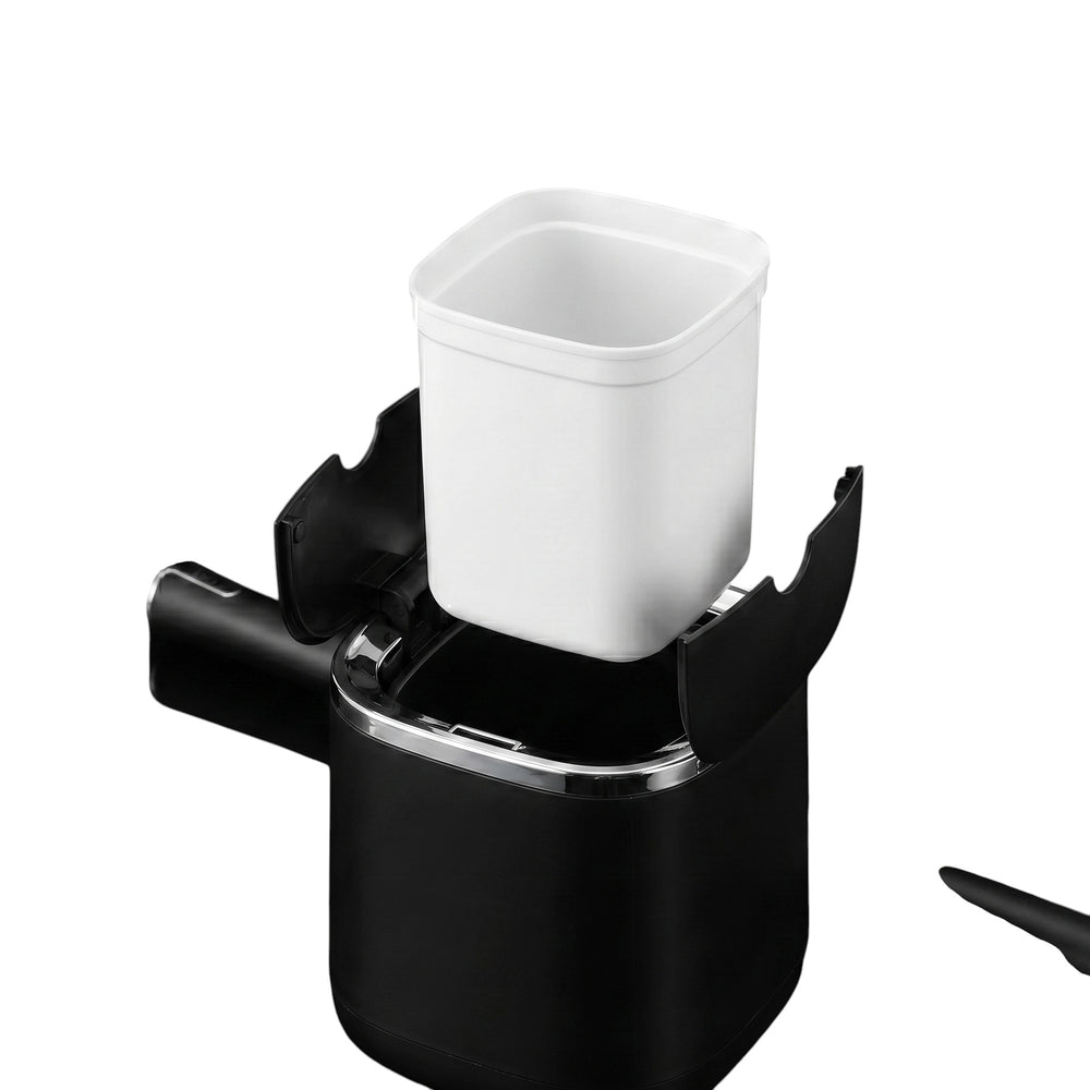 Cepillo de inodoro Duo Wing con tapa automática negro