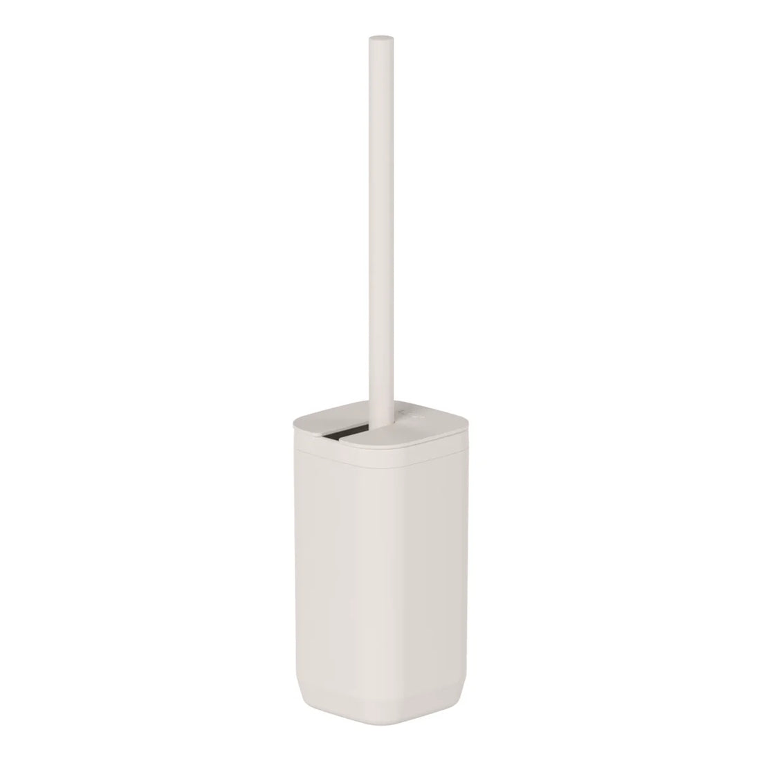 Cepillo inodoro Aura con Adhesivo Beige - Para Piso o Pared, Diseño Compacto y Sin Taladro