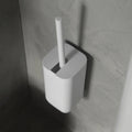 Cepillo inodoro Aura con Adhesivo Blanco - Para Piso o Pared, Diseño Compacto y Sin Taladro