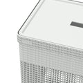 Cesto ropa Grid c/tapa 49L