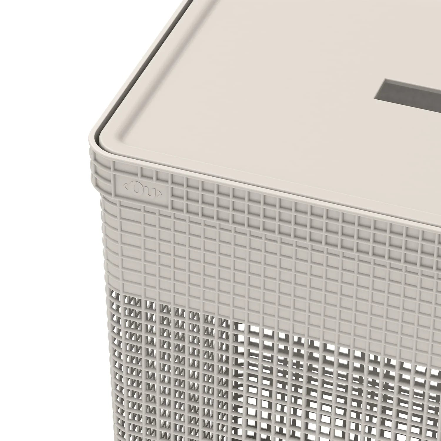 Cesto ropa Grid c/tapa 49L