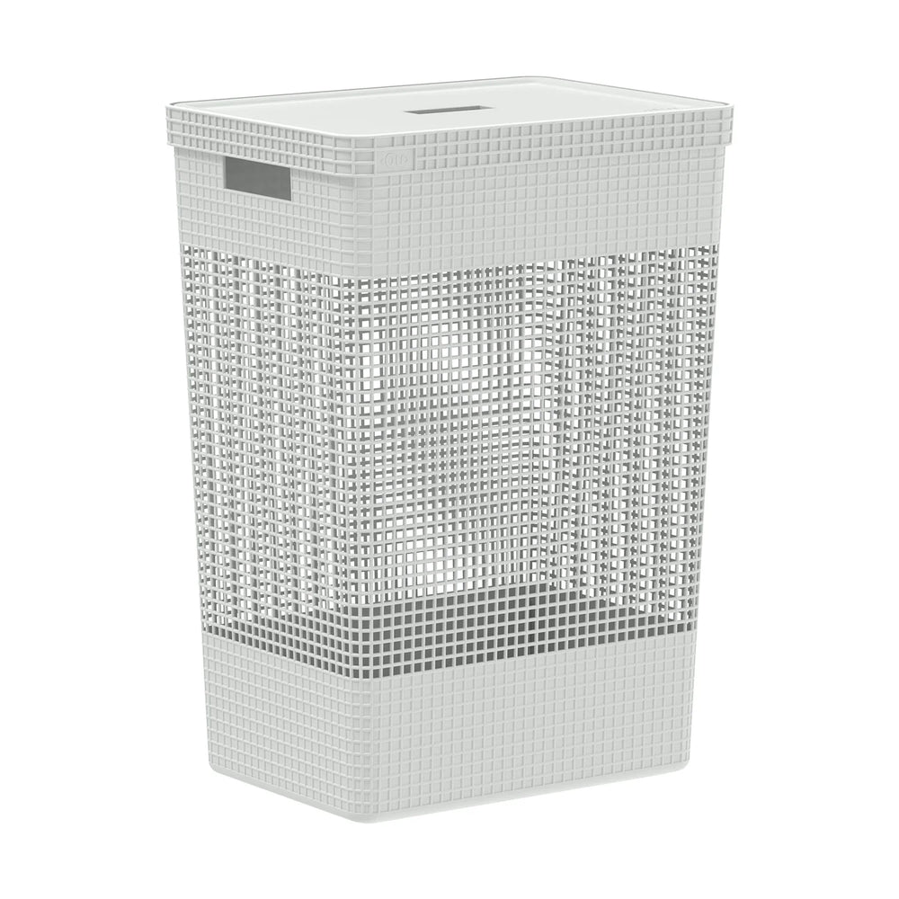 Cesto ropa Grid c/tapa 49L