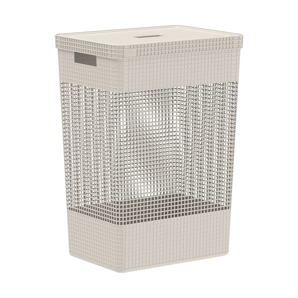 Cesto ropa Grid c/tapa 49L