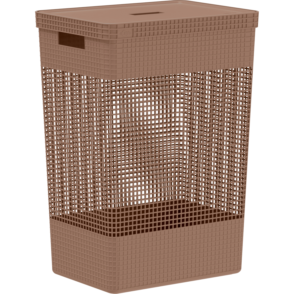 Cesto ropa Grid c/tapa 49L