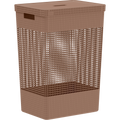 Cesto ropa Grid c/tapa 49L