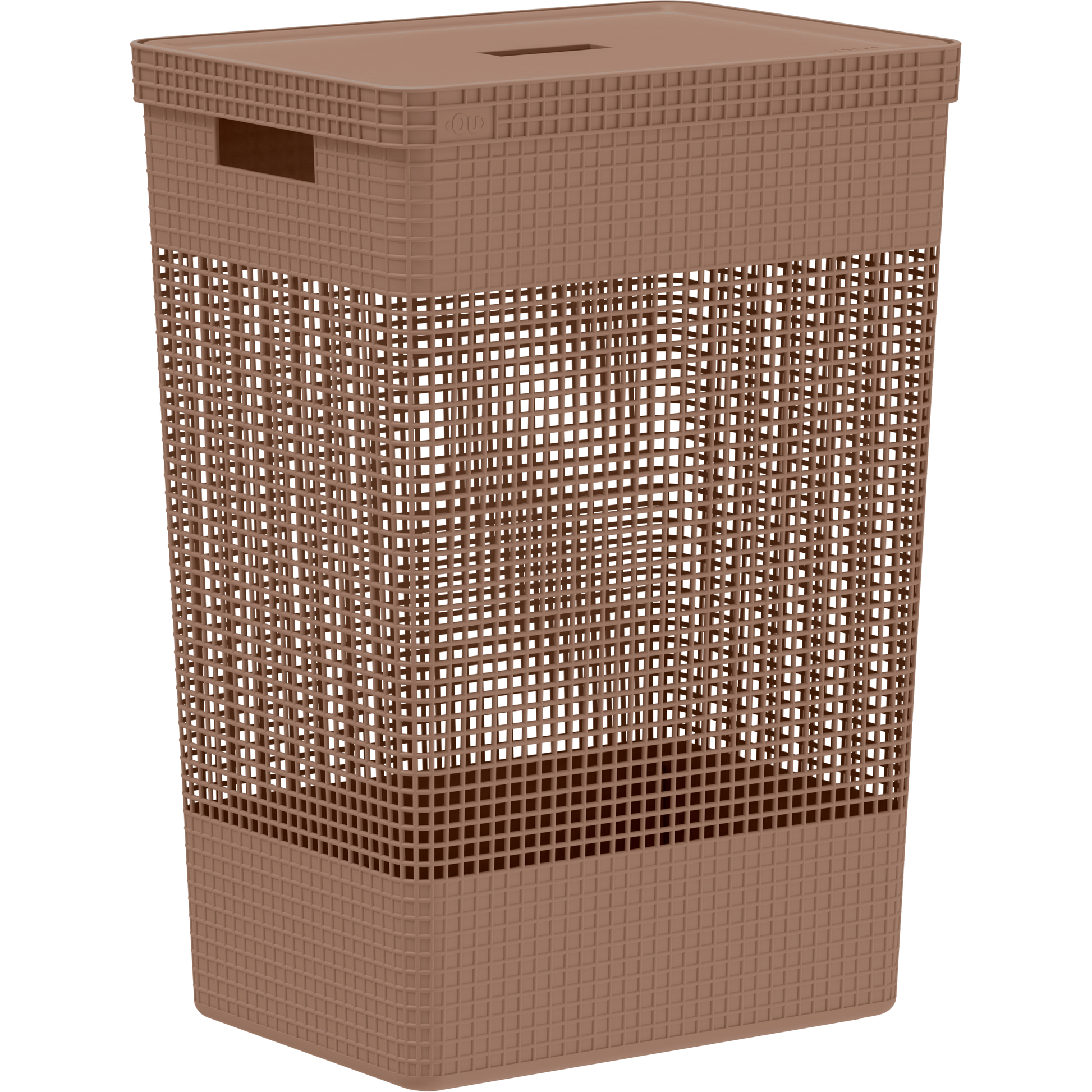 Cesto ropa Grid c/tapa 49L