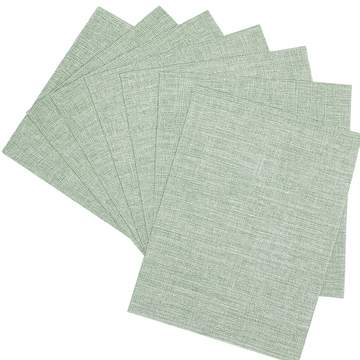 Set x 6 individuales Harrington de vynil verde claro